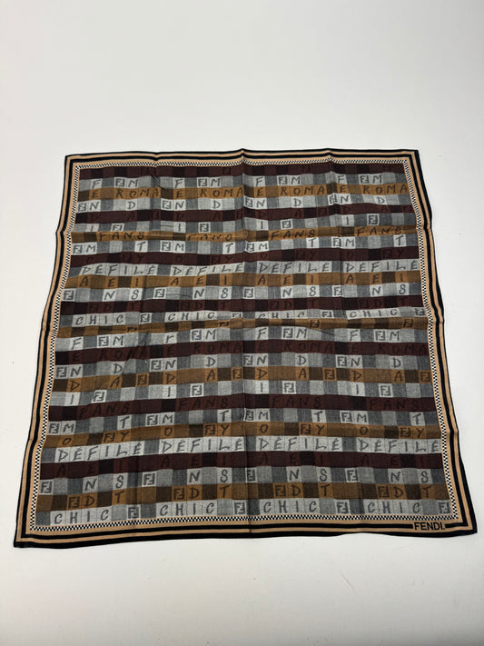Vintage Fendi Scarf Brown