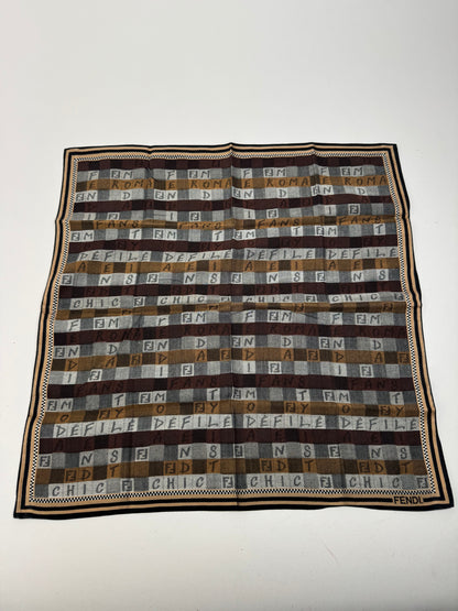 Vintage Fendi Scarf Brown