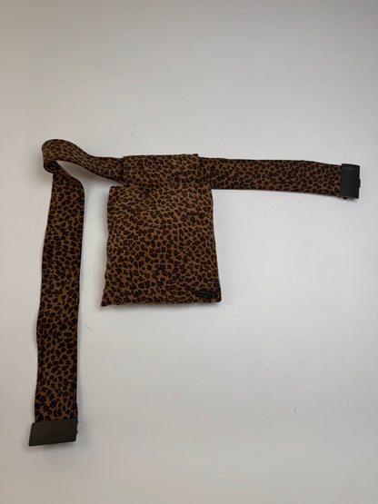 Vintage Bottega Veneta Leopard Bum Bag Brown