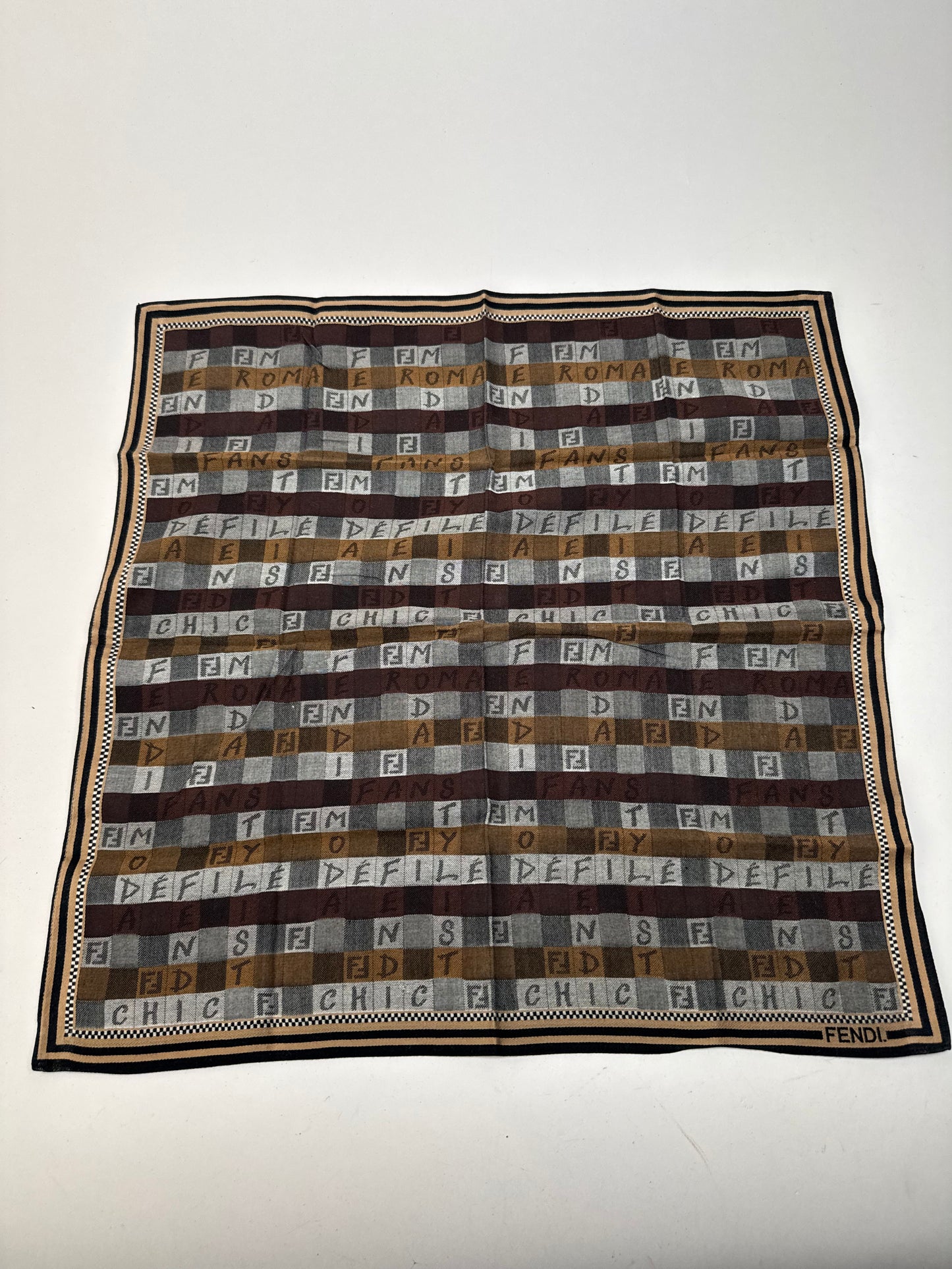 Vintage Fendi Scarf Brown