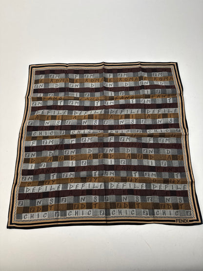 Vintage Fendi Scarf Brown