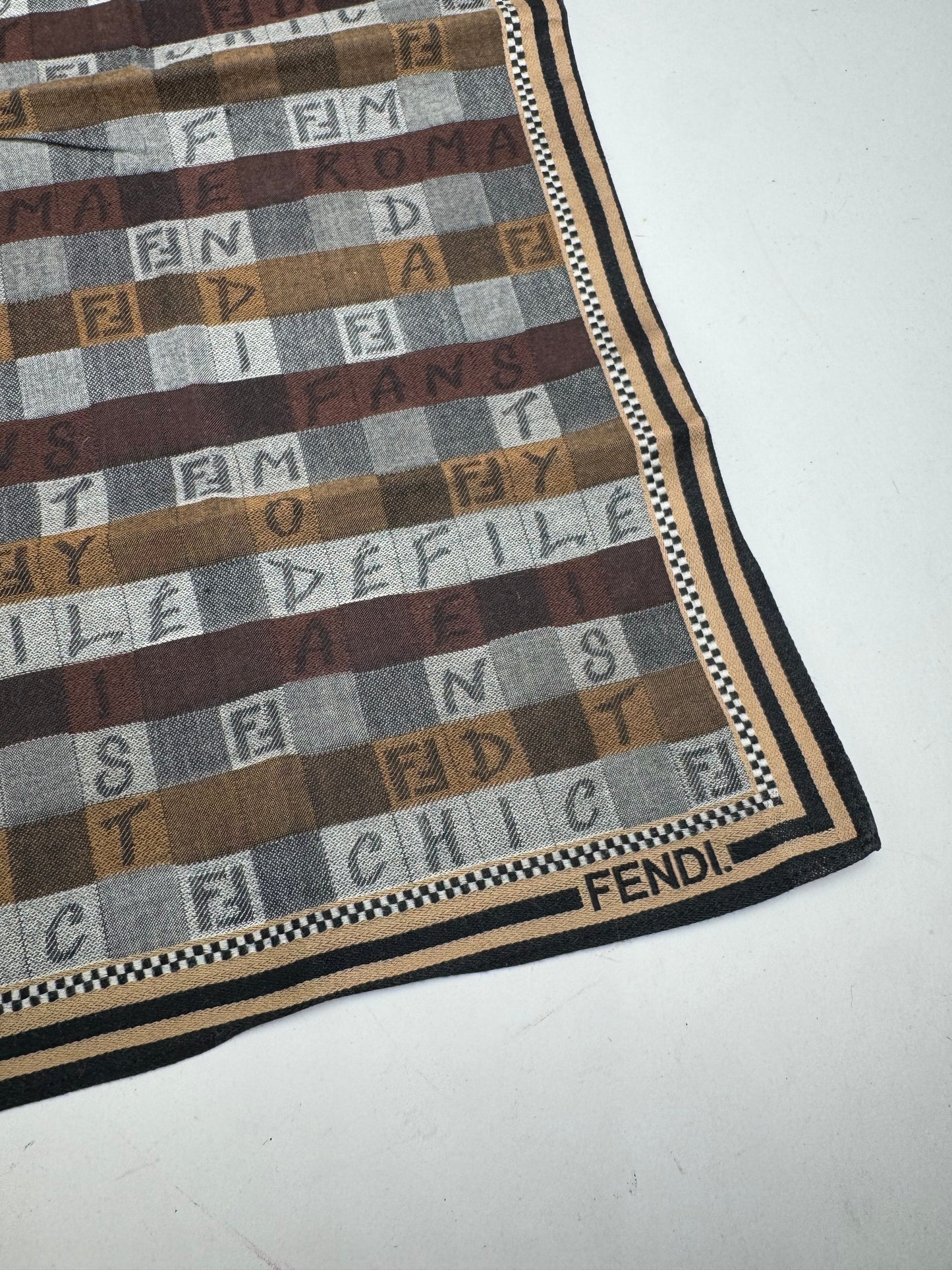 Vintage Fendi Scarf Brown