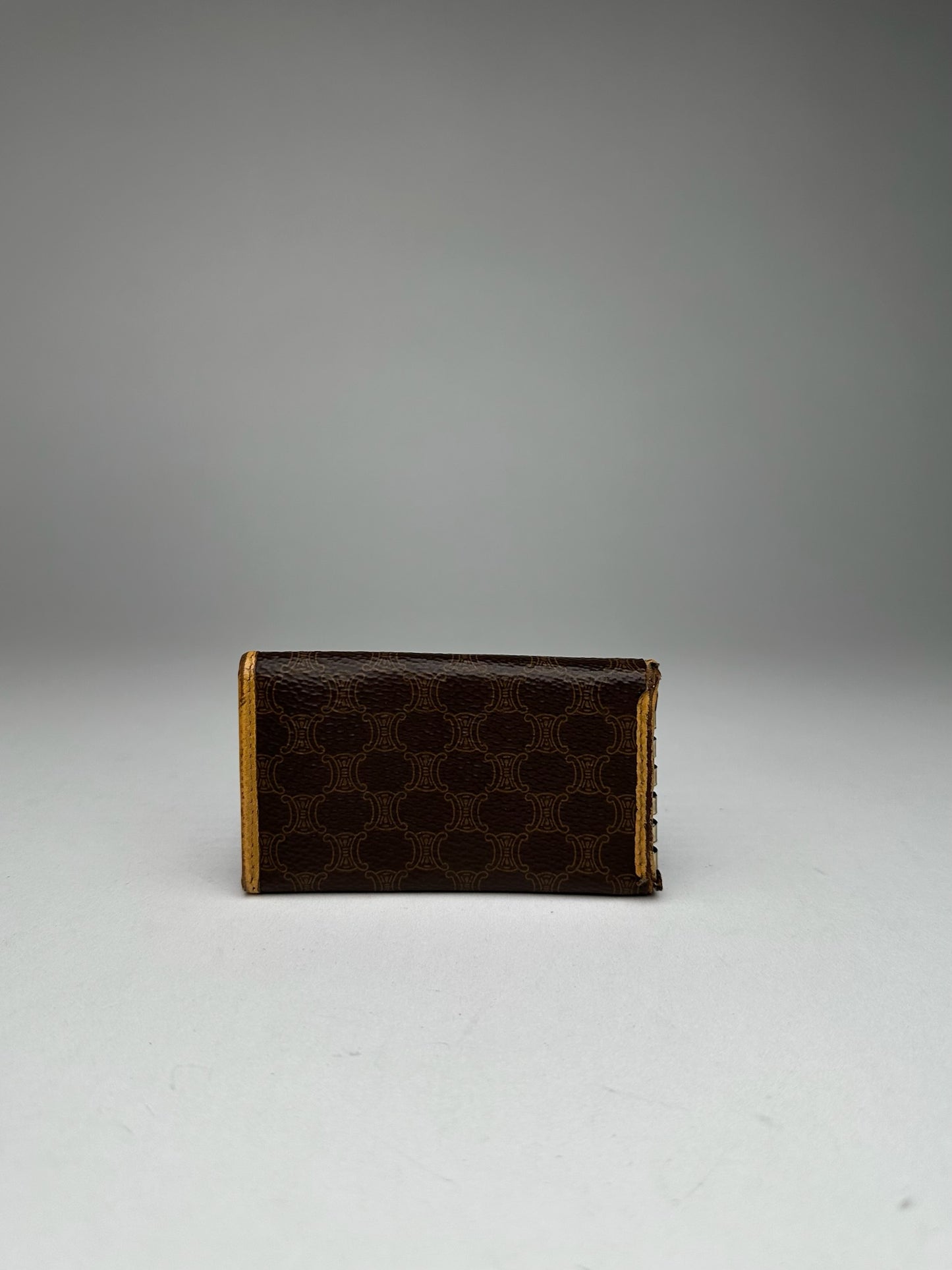 Vintage Celine Paris Leather Key Holder Brown