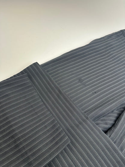 Vintage Gucci Wool Pinstripe Trousers Black M