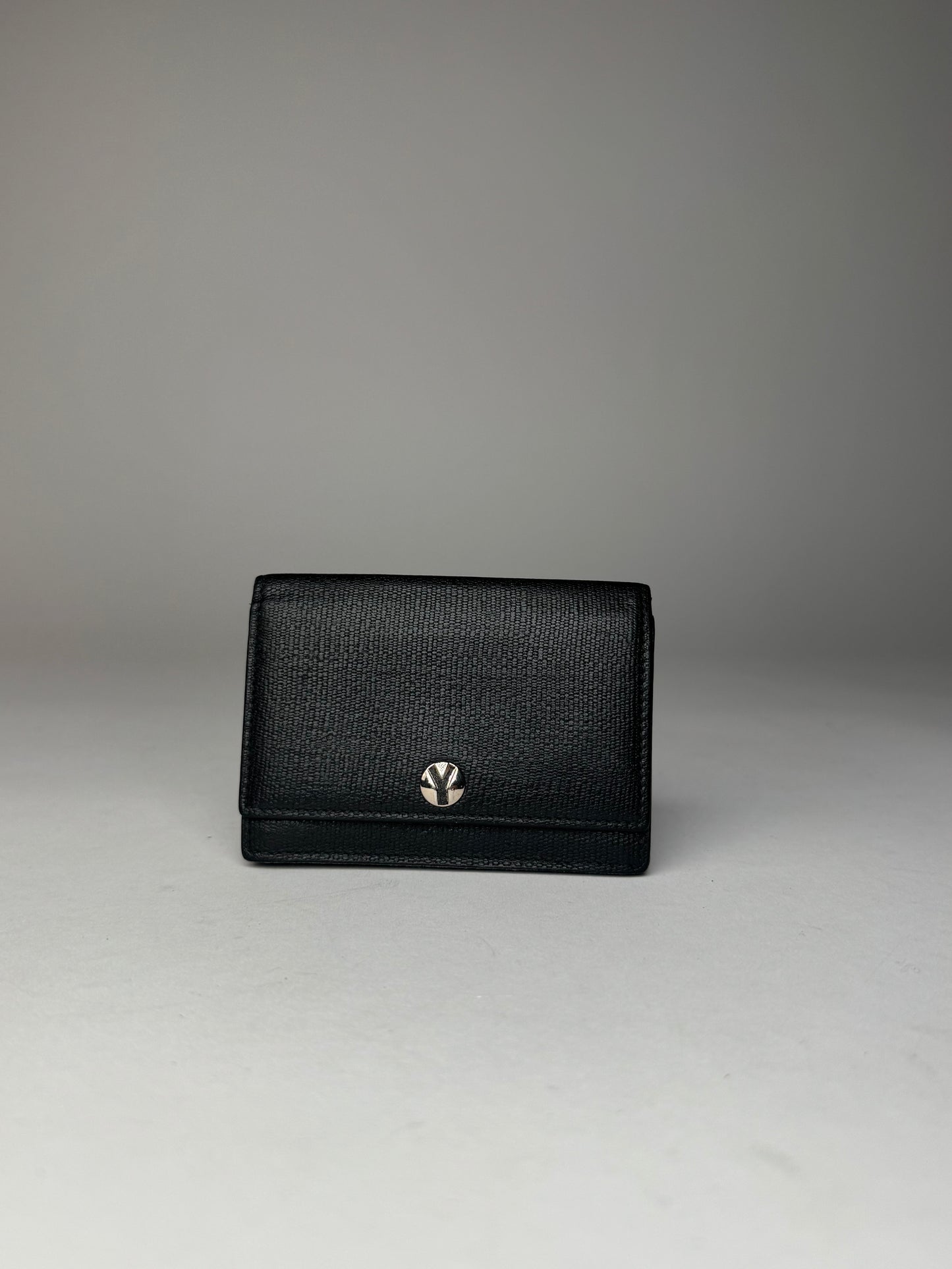 Vintage Yves Saint Laurent Leather card Holder Black