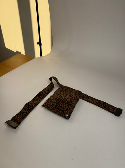 Vintage Bottega Veneta Leopard Bum Bag Brown