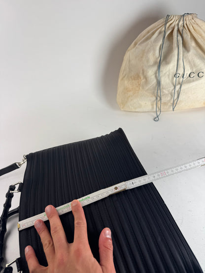 Vintage Gucci 2 Way Bamboo Bag black