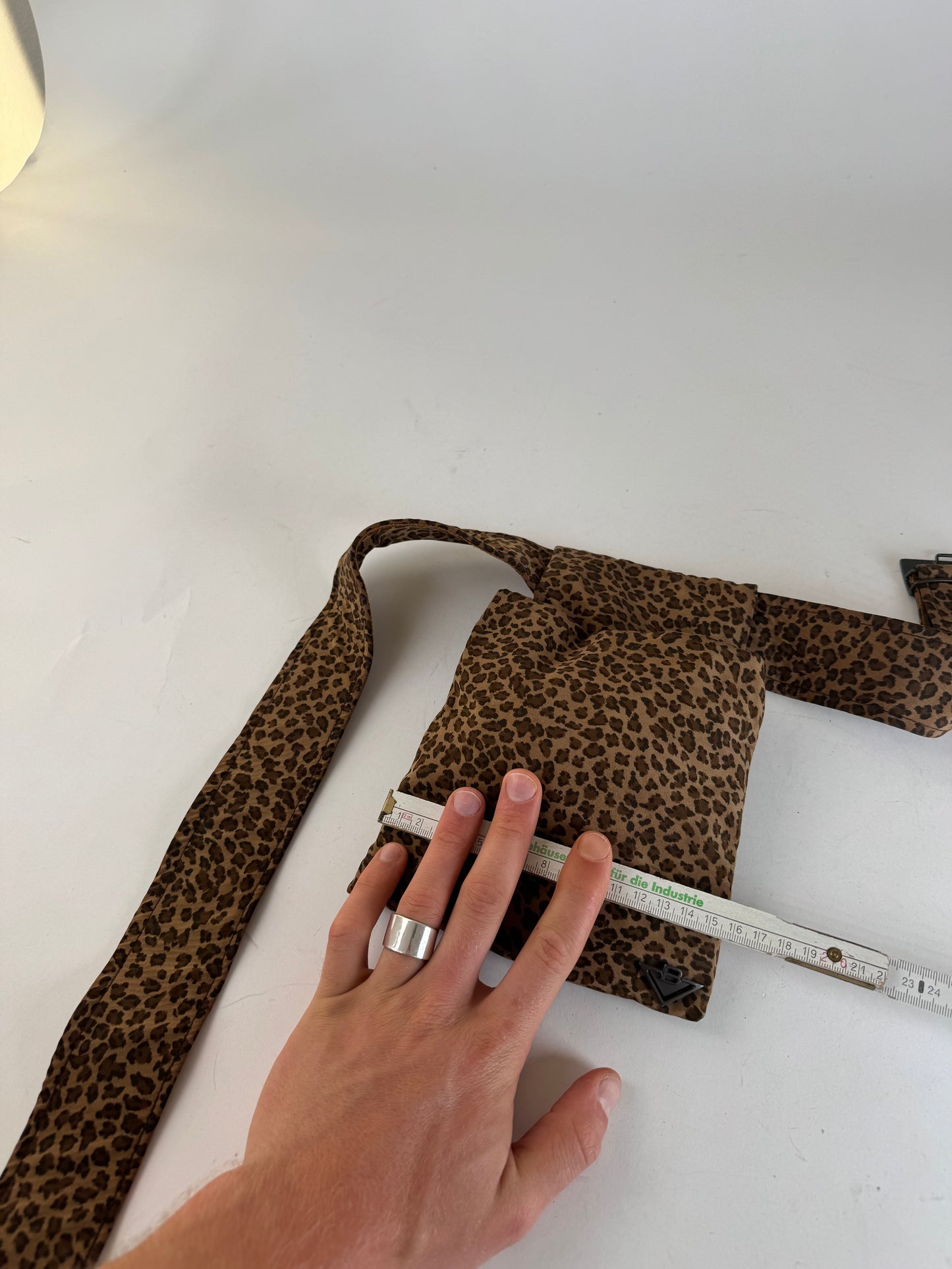 Vintage Bottega Veneta Leopard Bum Bag Brown