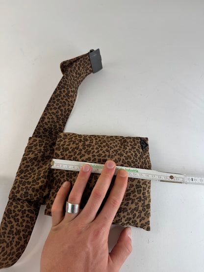 Vintage Bottega Veneta Leopard Bum Bag Brown