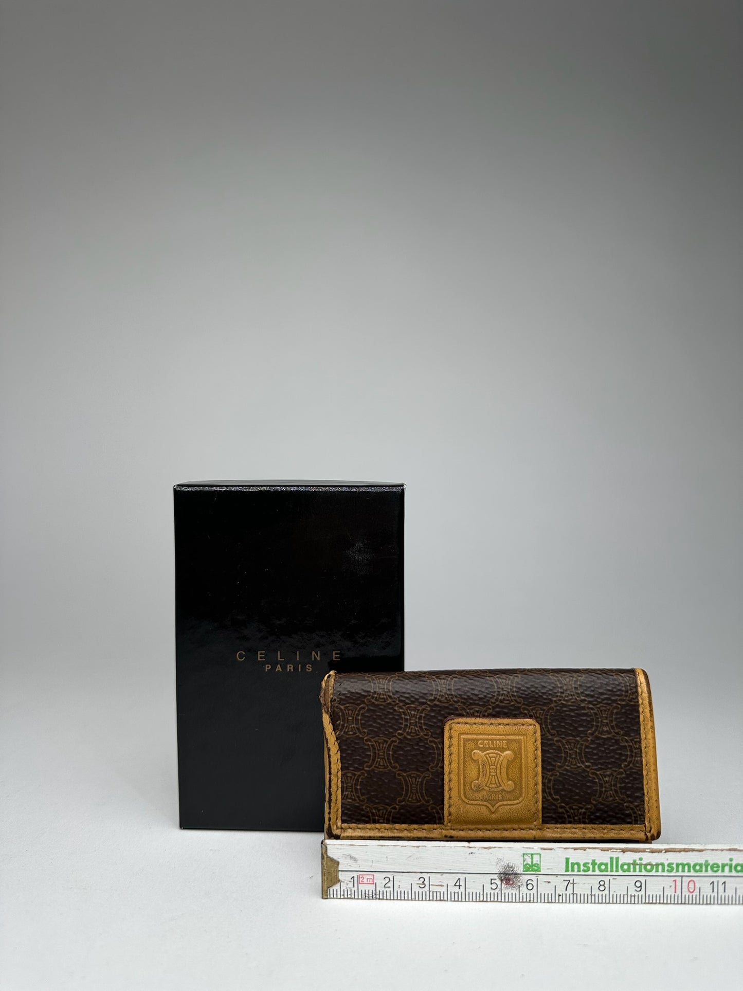 Vintage Celine Paris Leather Key Holder Brown