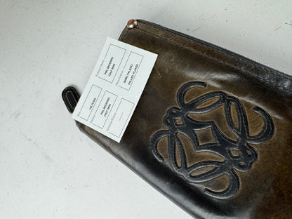 Vintage Loewe Madrid Anagram Leather Wallet Brown