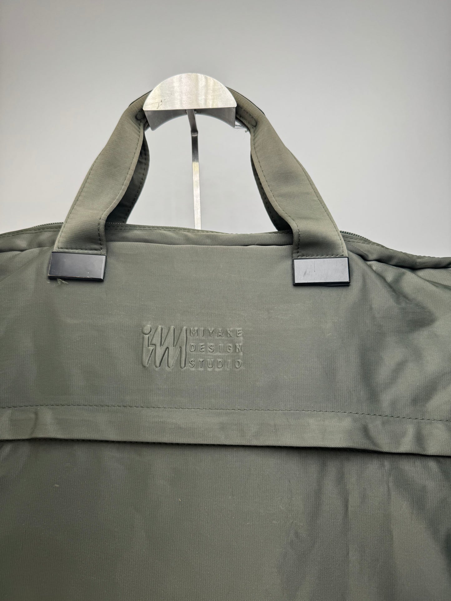 Vintage Issey Miyake Polyester Travel Bag Khaki