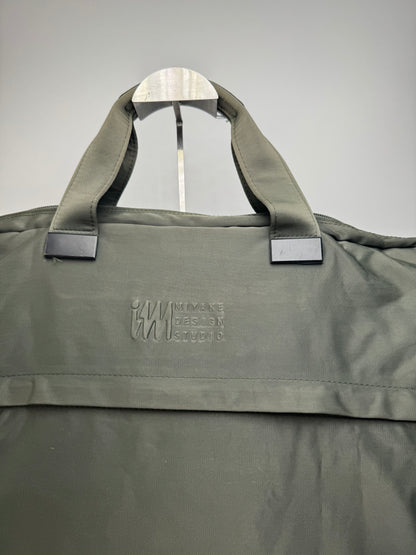 Vintage Issey Miyake Polyester Travel Bag Khaki