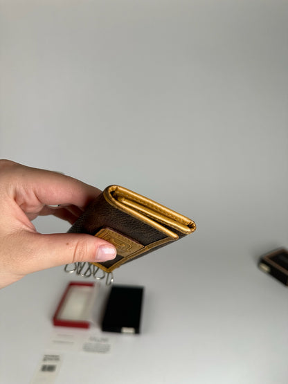 Vintage Celine Paris Leather Key Holder Brown