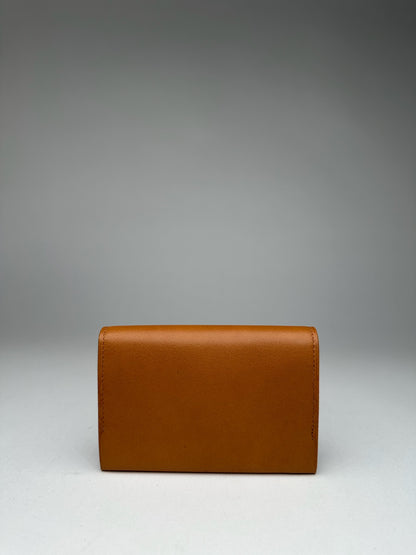 Vintage Yves Saint Laurent Leather Card Holder Brown