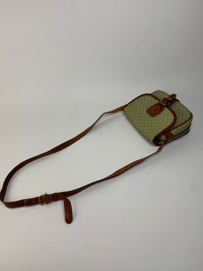 Sac vintage en cuir Céline Triomphe Monogram beige