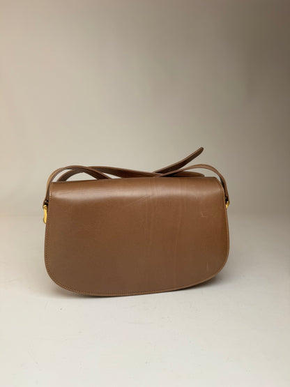 Vintage Paolo Gucci Leather Bag Brown