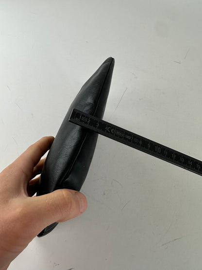Vintage Loewe Anagram Leather Pouch Clutch Black