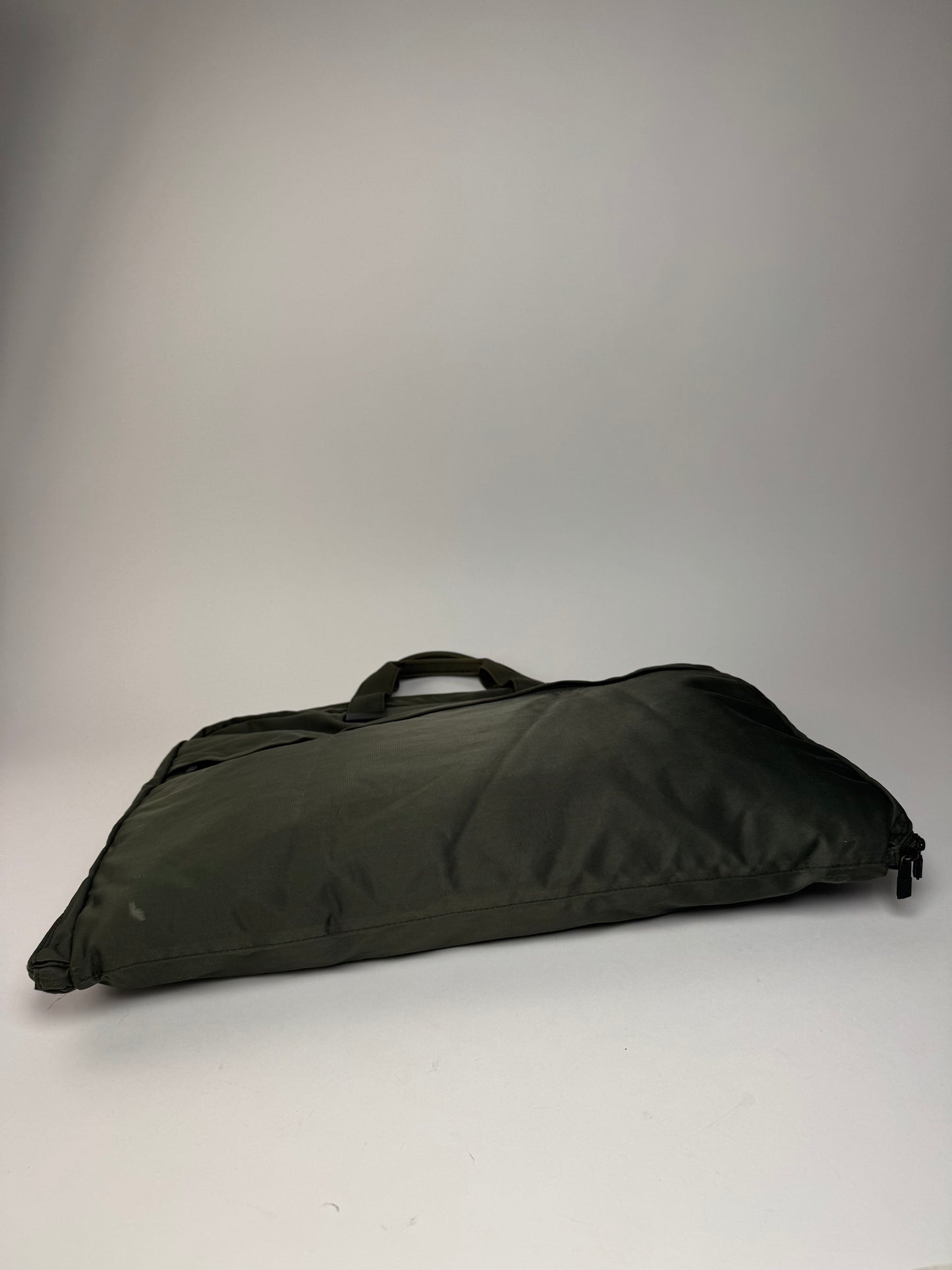 Vintage Issey Miyake Polyester Travel Bag Khaki