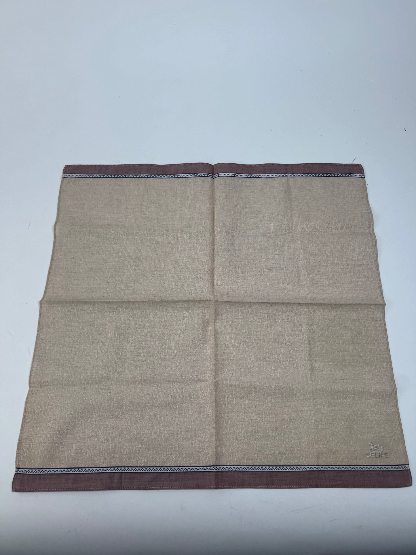Vintage Celine Scarf Beige brown