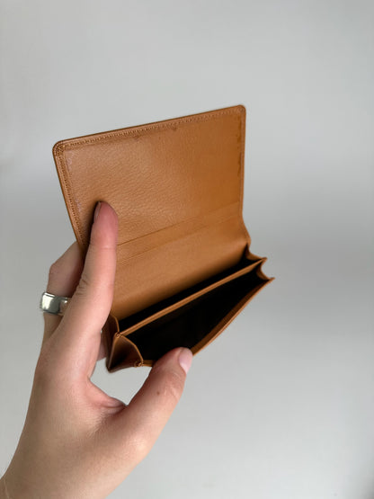 Vintage Yves Saint Laurent Leather Card Holder Brown