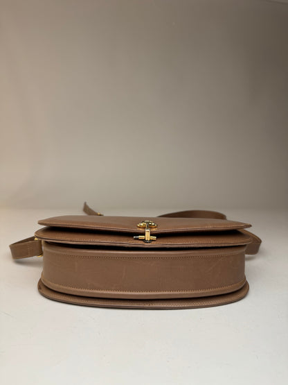 Vintage Paolo Gucci Leather Bag Brown