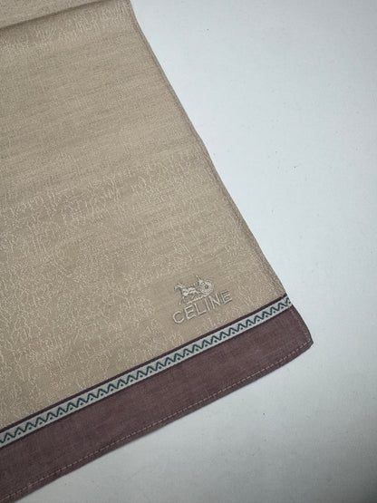 Vintage Celine Scarf Beige brown