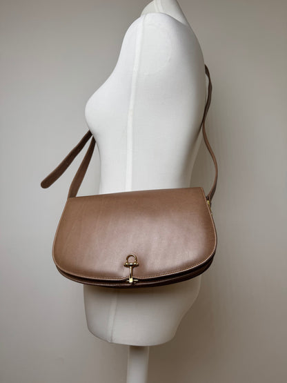 Vintage Paolo Gucci Leather Bag Brown