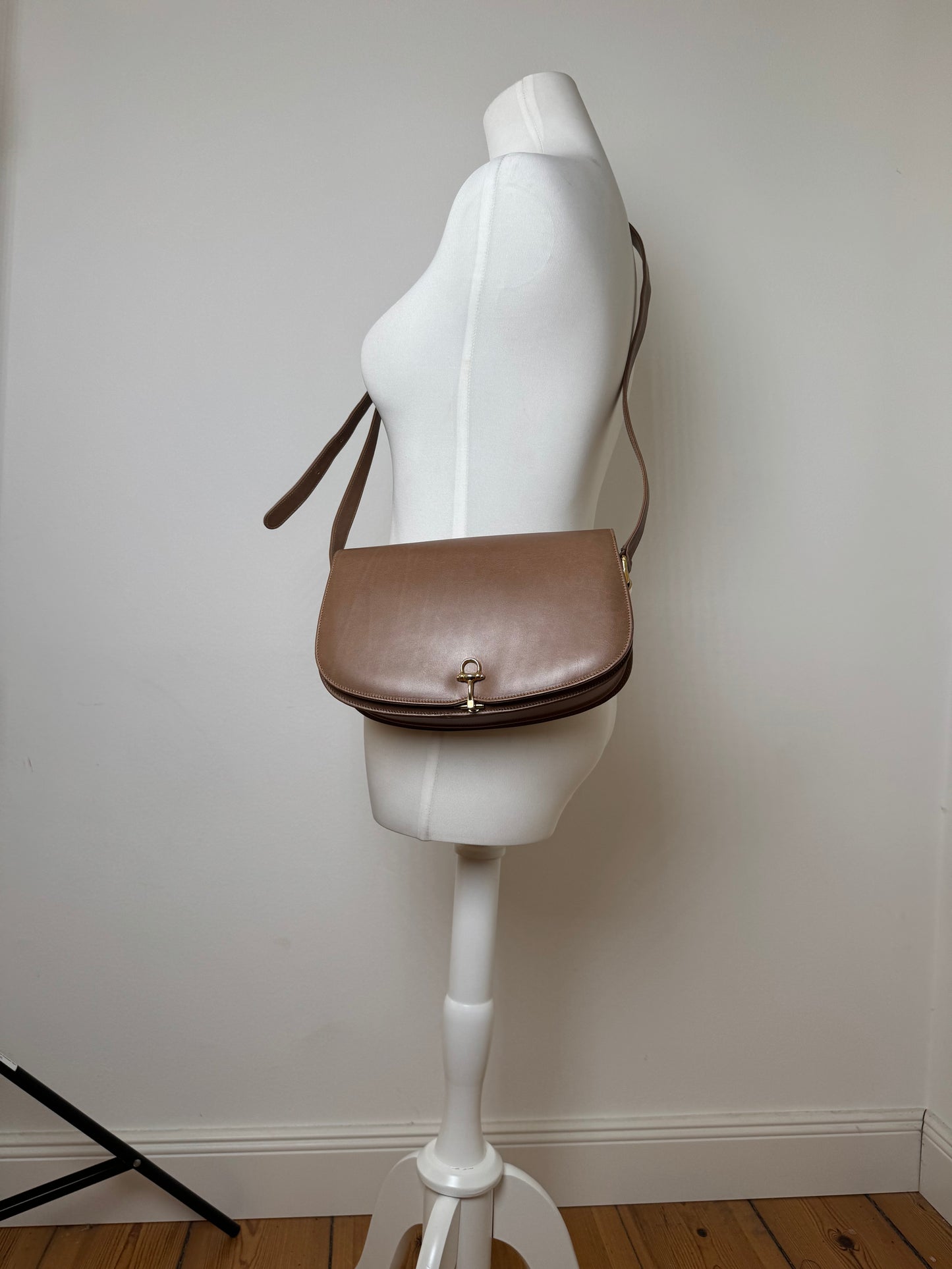 Vintage Paolo Gucci Leather Bag Brown