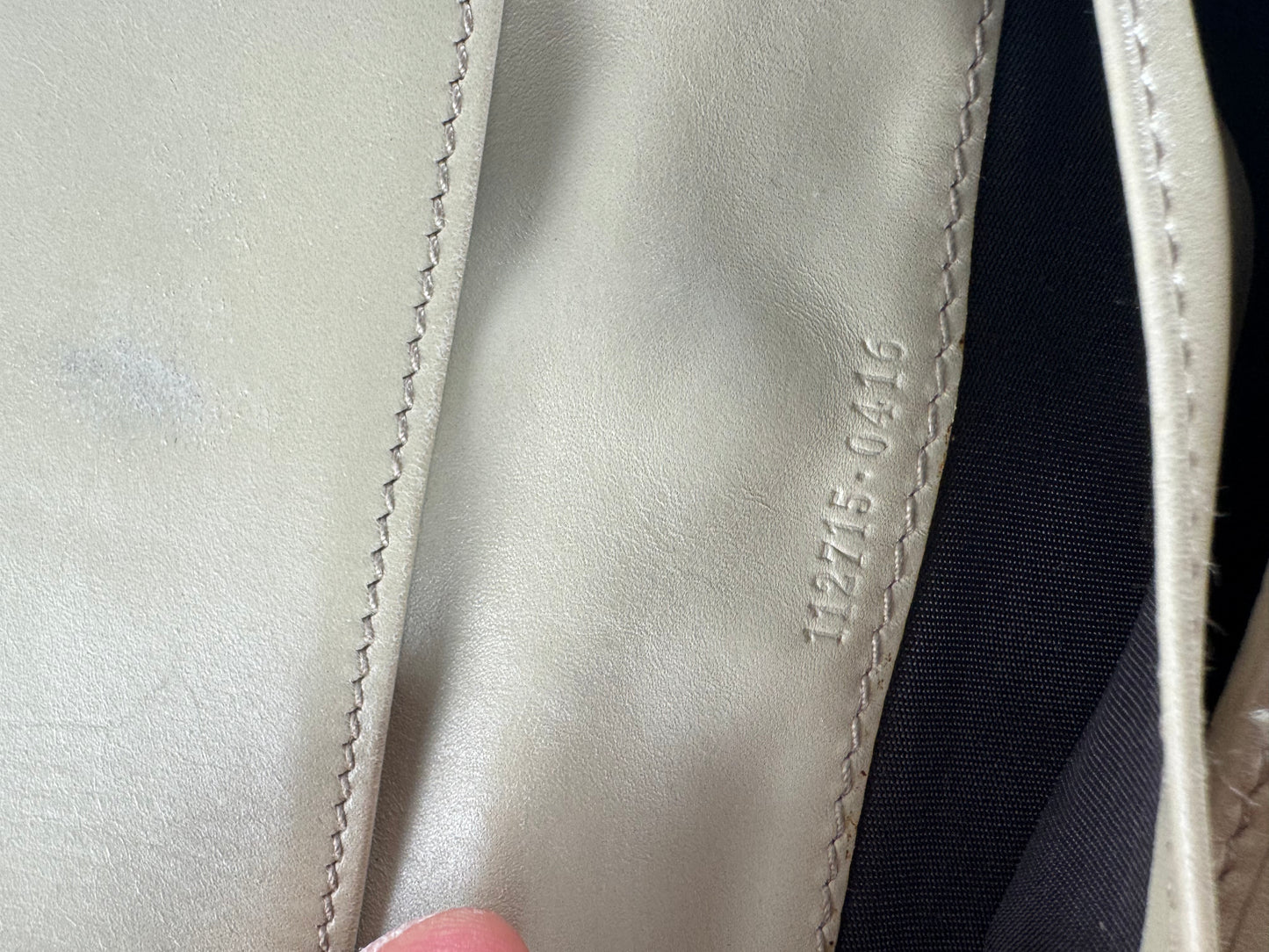 Vintage Gucci Monogram Leather Wallet White