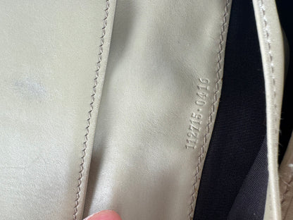 Vintage Gucci Monogram Leather Wallet White