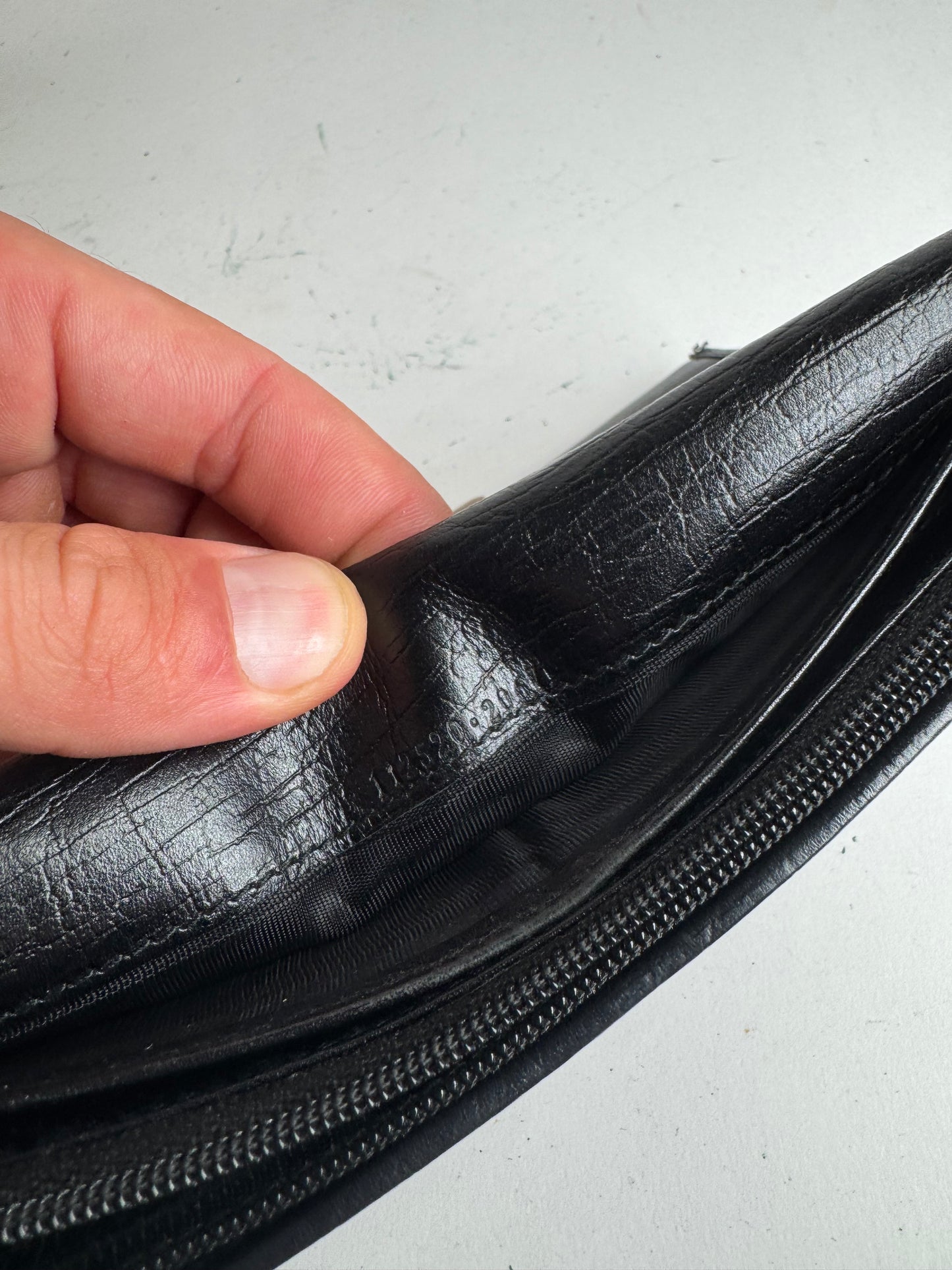 Vintage Gucci Bamboo monogram wallet black