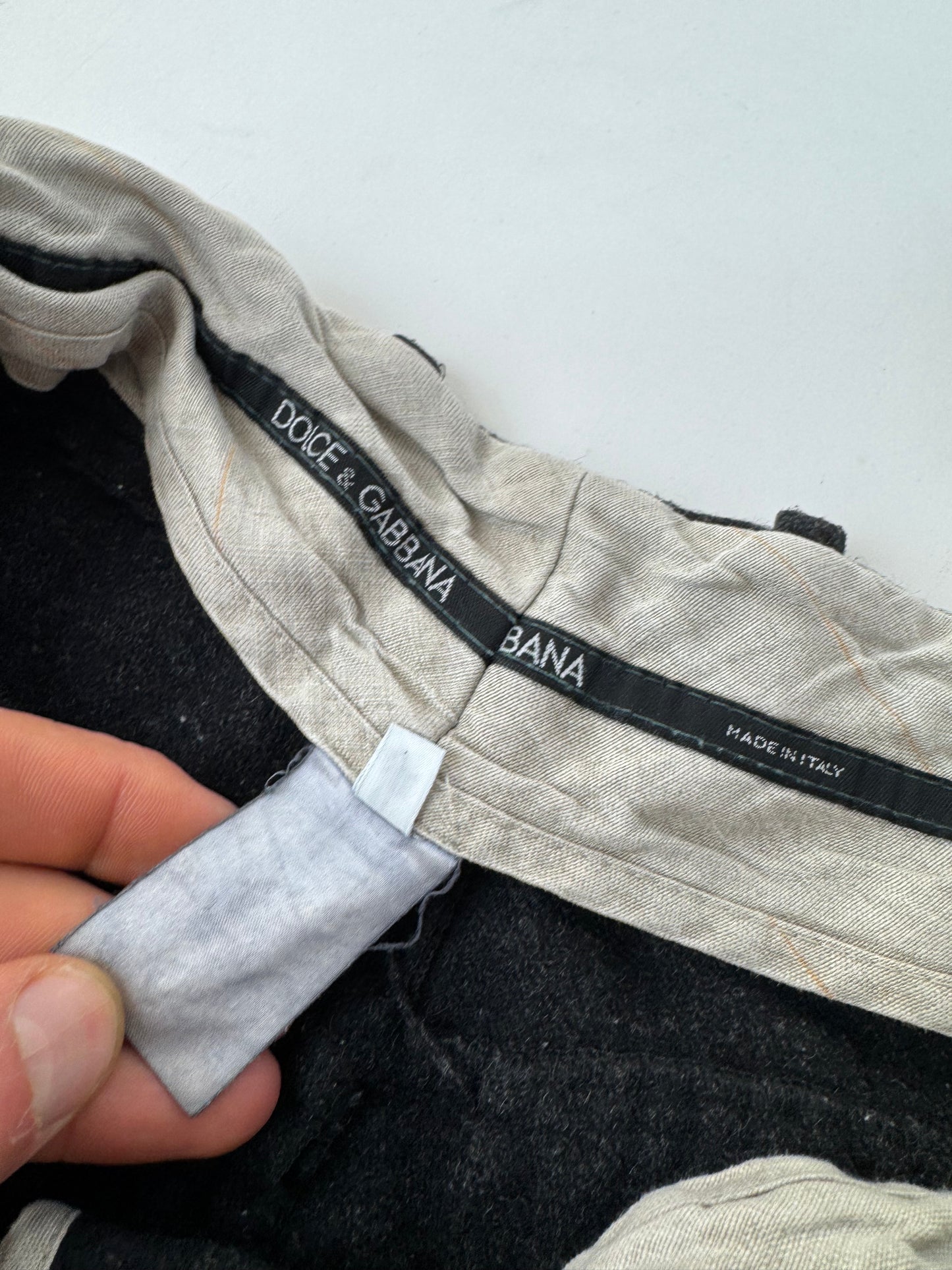 Vintage Dolce & Gabbana Wool Pants Black 46/S