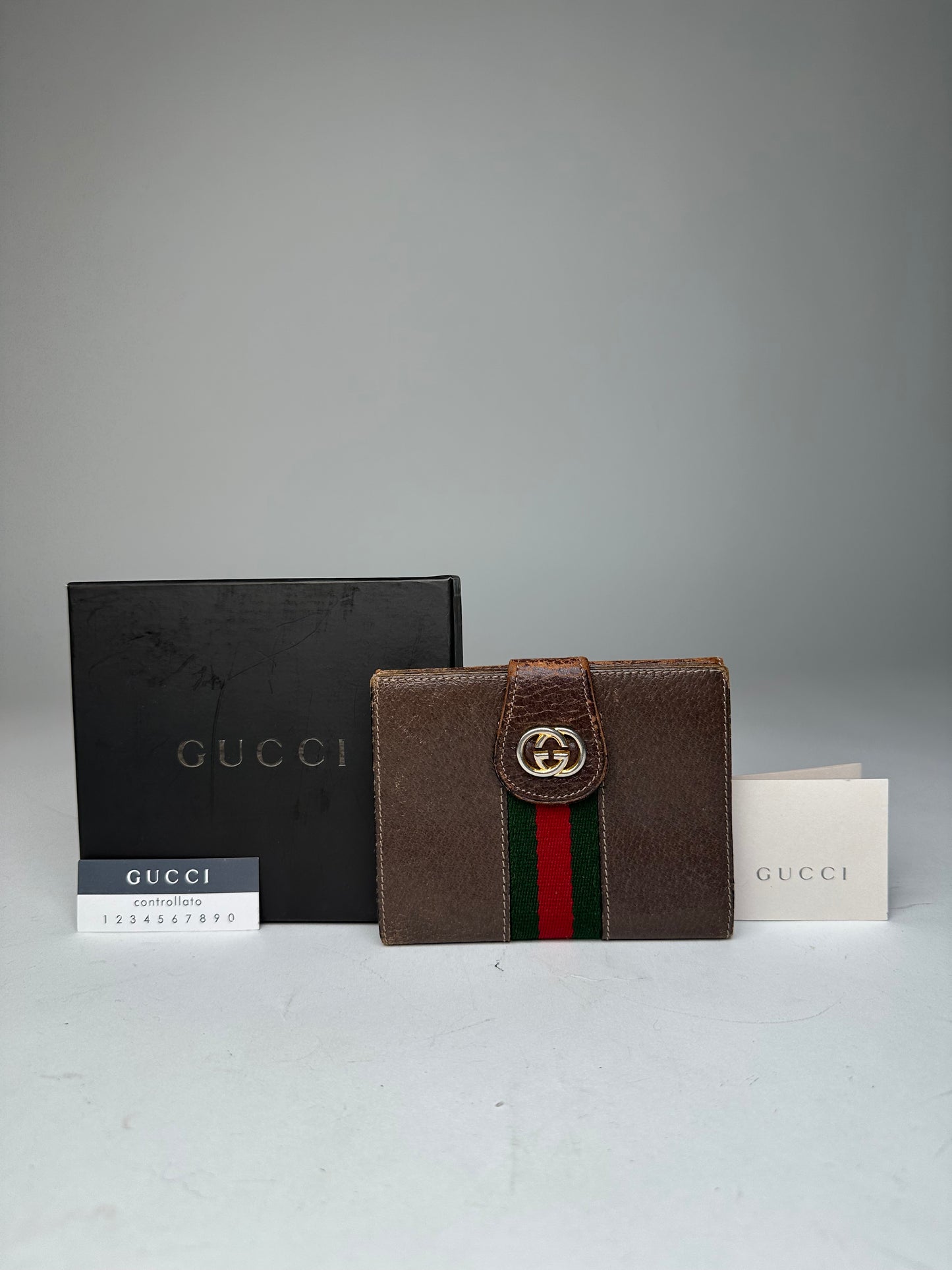 Vintage Gucci Leather Wallet Brown