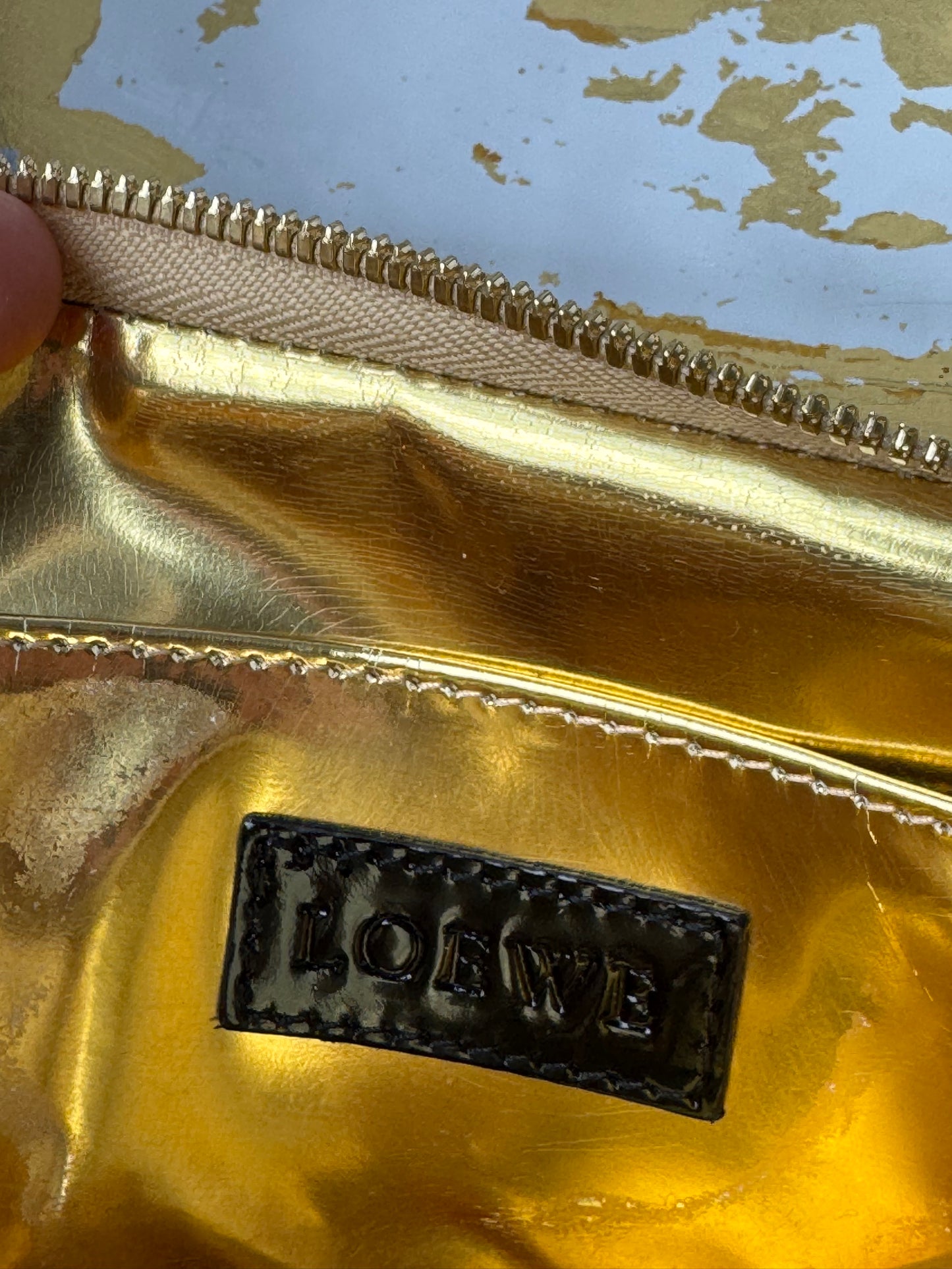 Vintage Loewe Madrid Patent Leather clutch Black