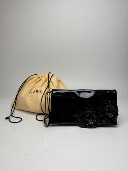 Vintage Loewe Madrid Patent Leather clutch Black