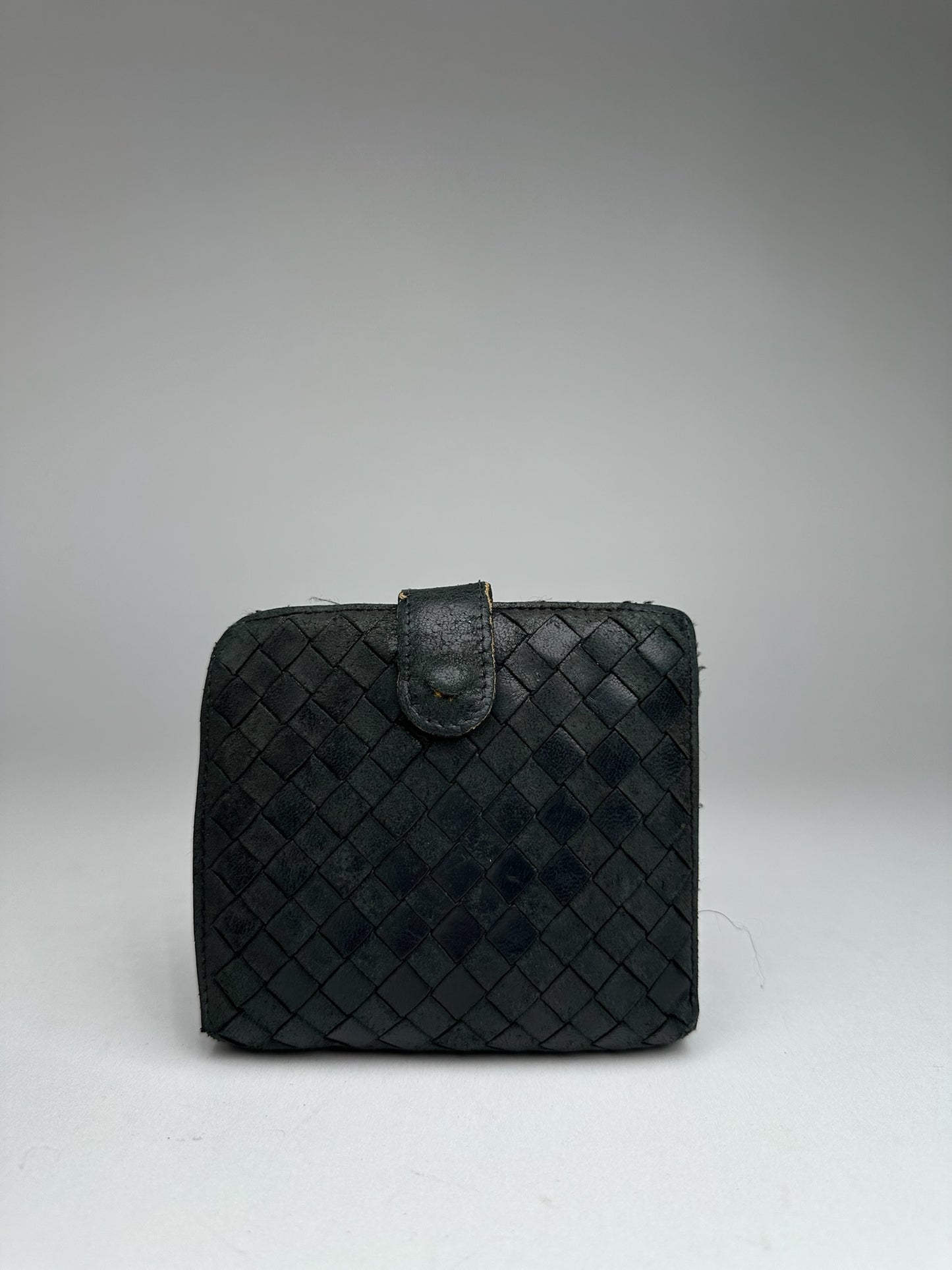 Vintage Bottega Veneta Leather Wallet black