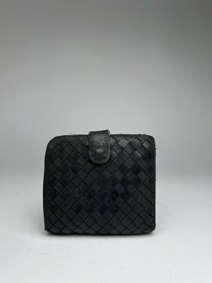 Vintage Bottega Veneta Leather Wallet black