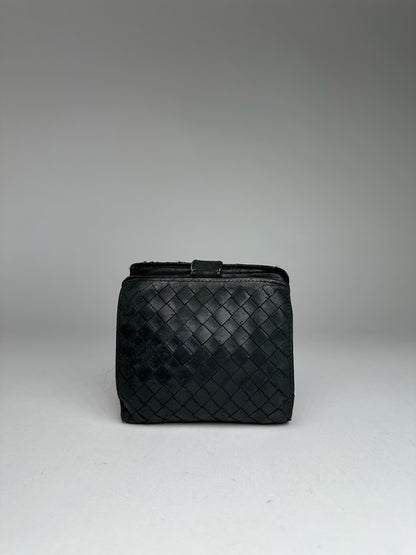 Vintage Bottega Veneta Leather Wallet black