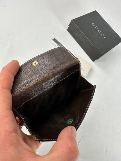 Vintage Gucci Leather Wallet Brown