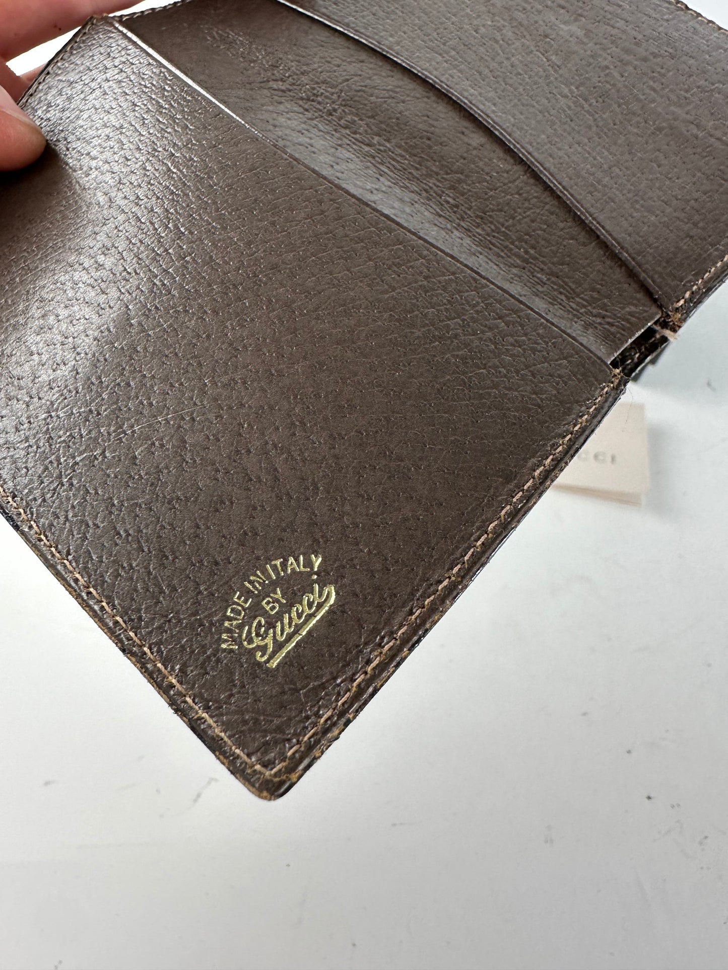 Vintage Gucci Leather Wallet Brown