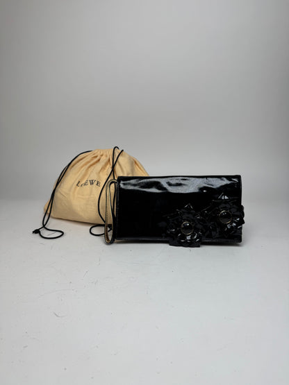 Vintage Loewe Madrid Patent Leather clutch Black