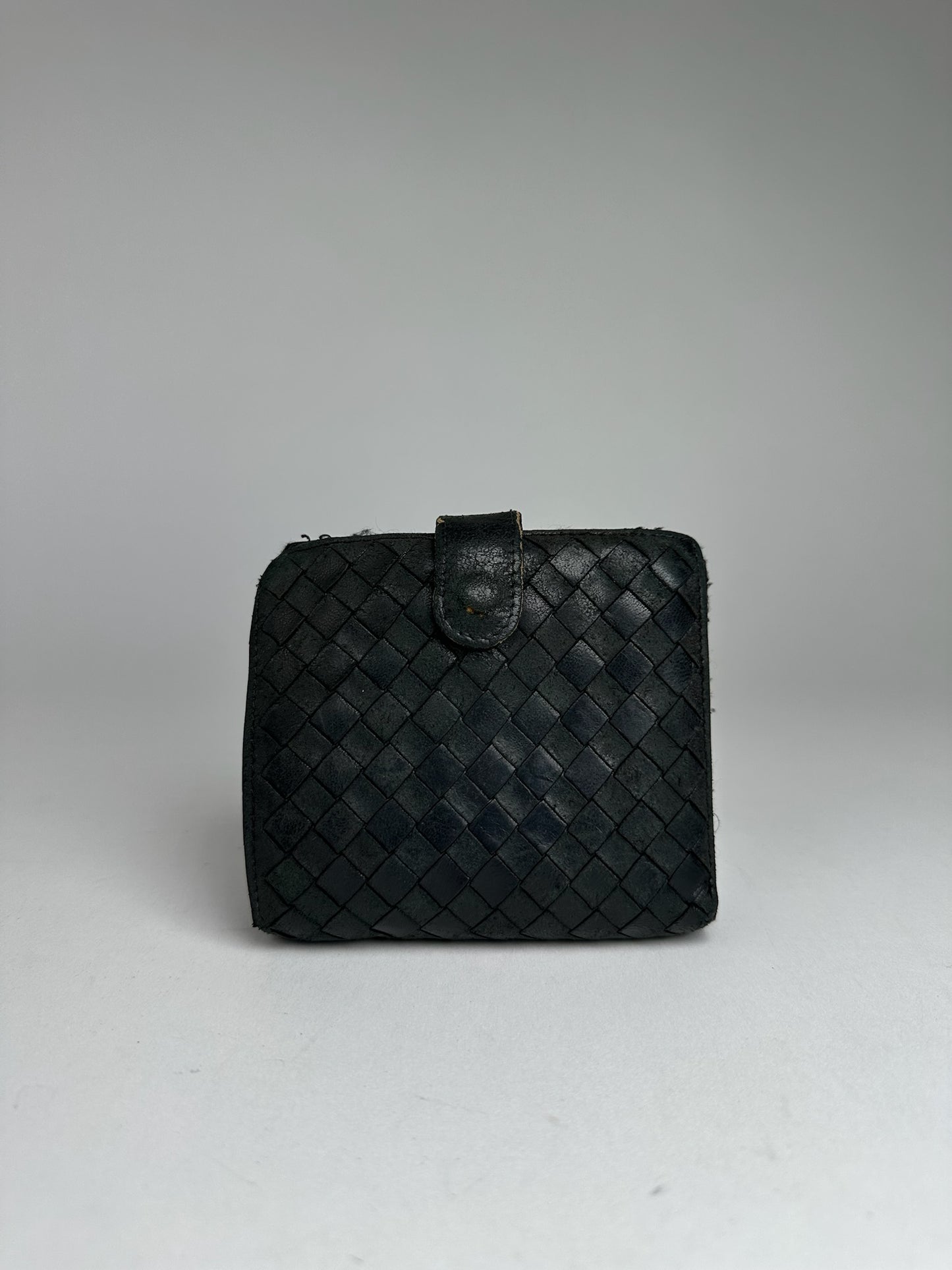Vintage Bottega Veneta Leather Wallet black