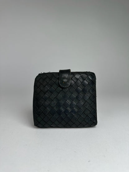 Vintage Bottega Veneta Leather Wallet black