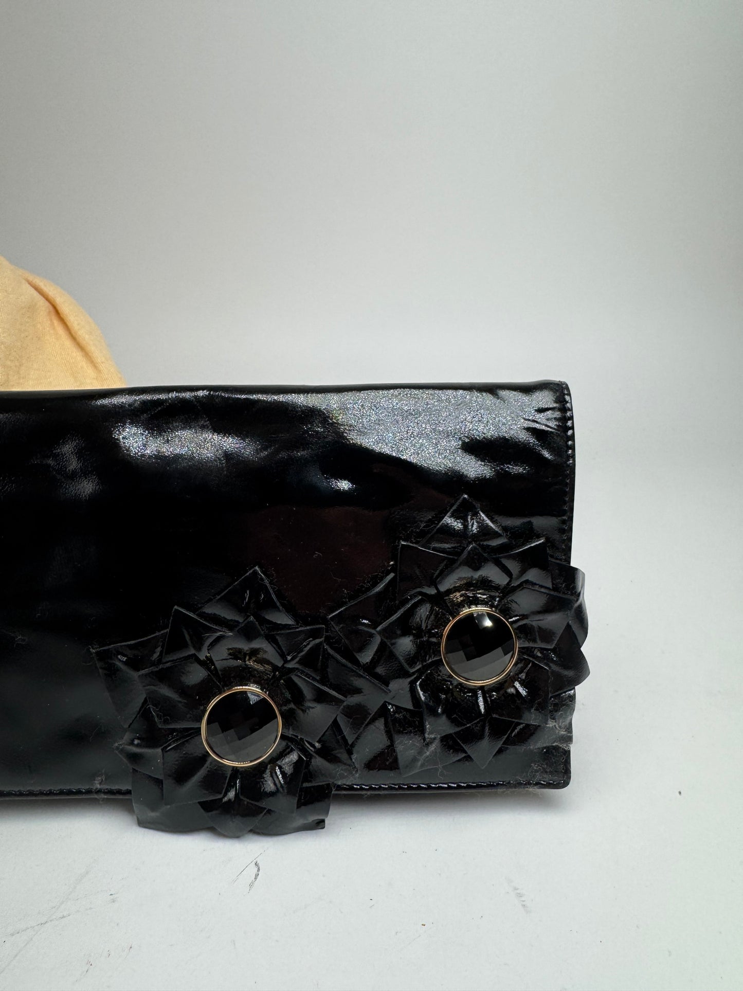 Vintage Loewe Madrid Patent Leather clutch Black
