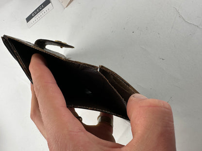 Vintage Gucci Leather Wallet Brown