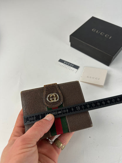 Vintage Gucci Leather Wallet Brown