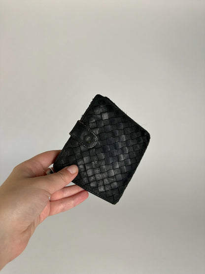 Vintage Bottega Veneta Leather Wallet black