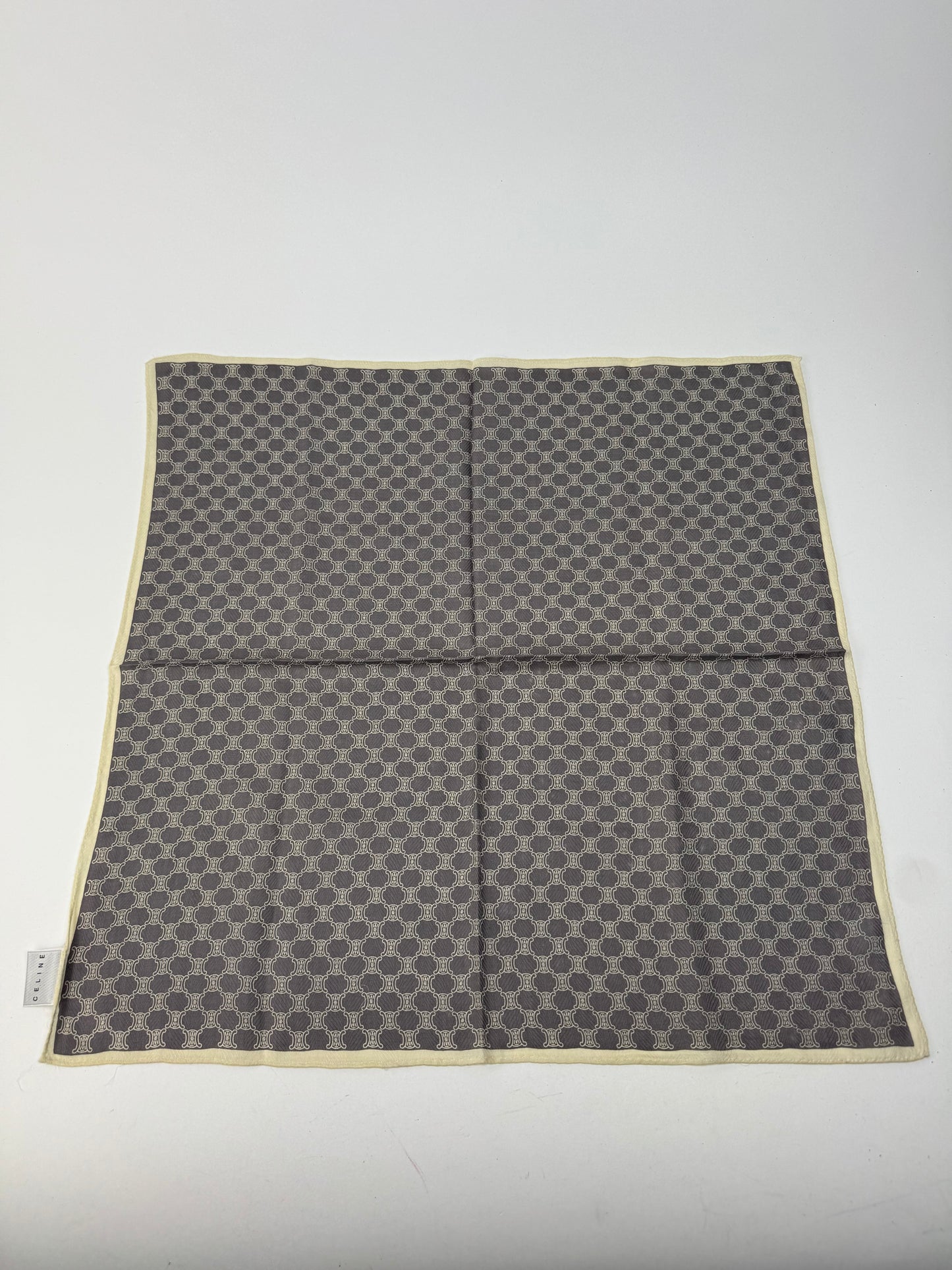 Vintage Celine Triomphe Scarf black white