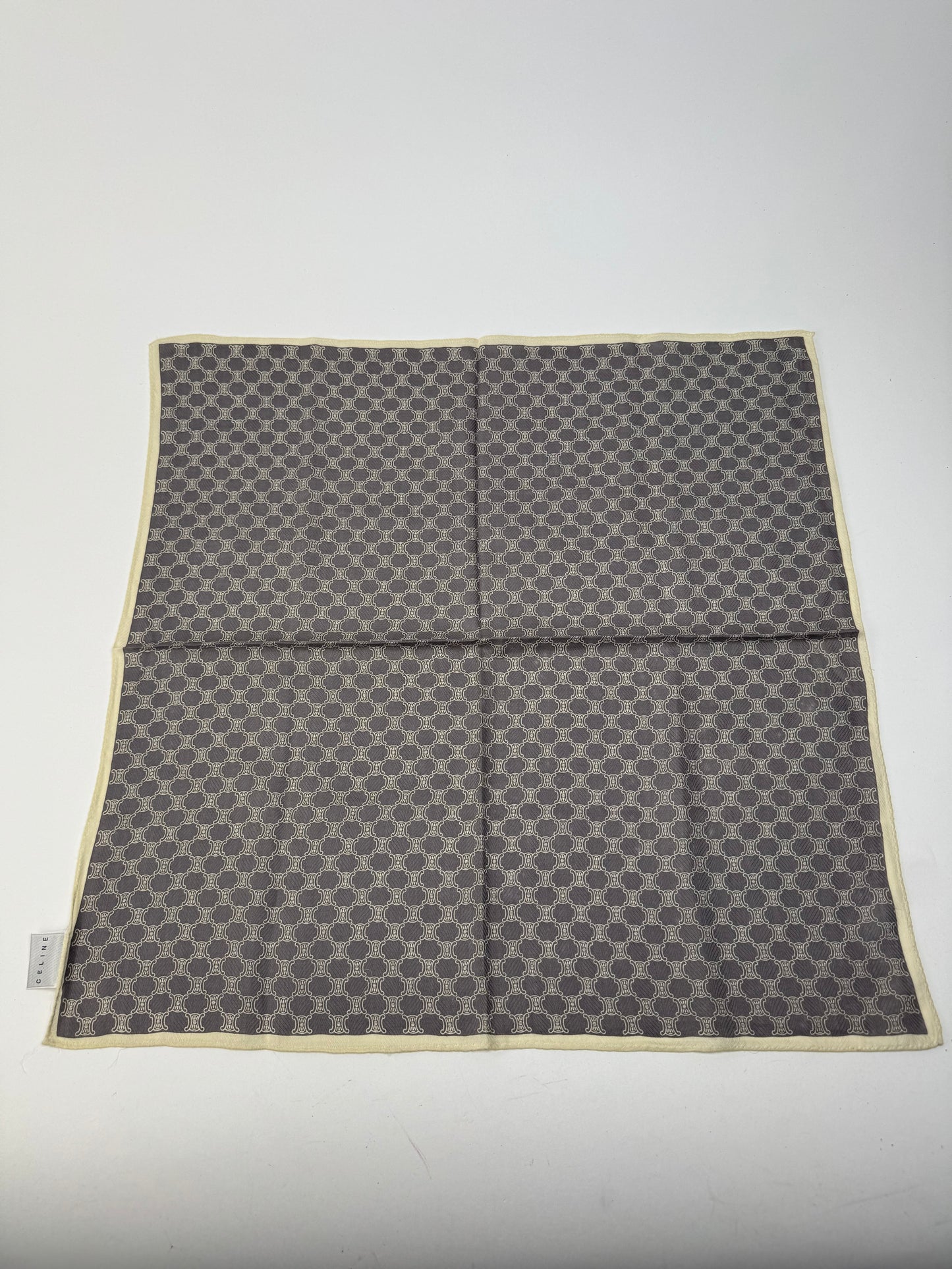 Vintage Celine Triomphe Scarf black white